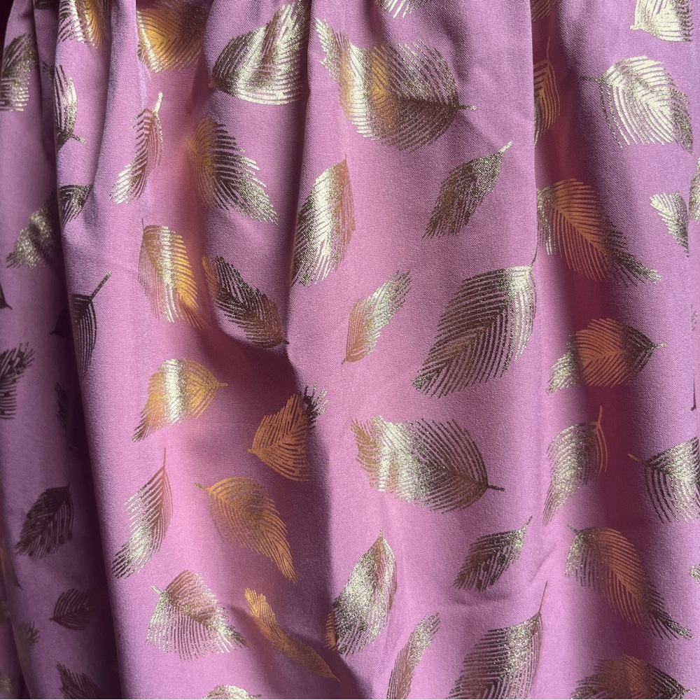 Hazel & Olive Feather Gold Foil Dress - Picture 5 of 5